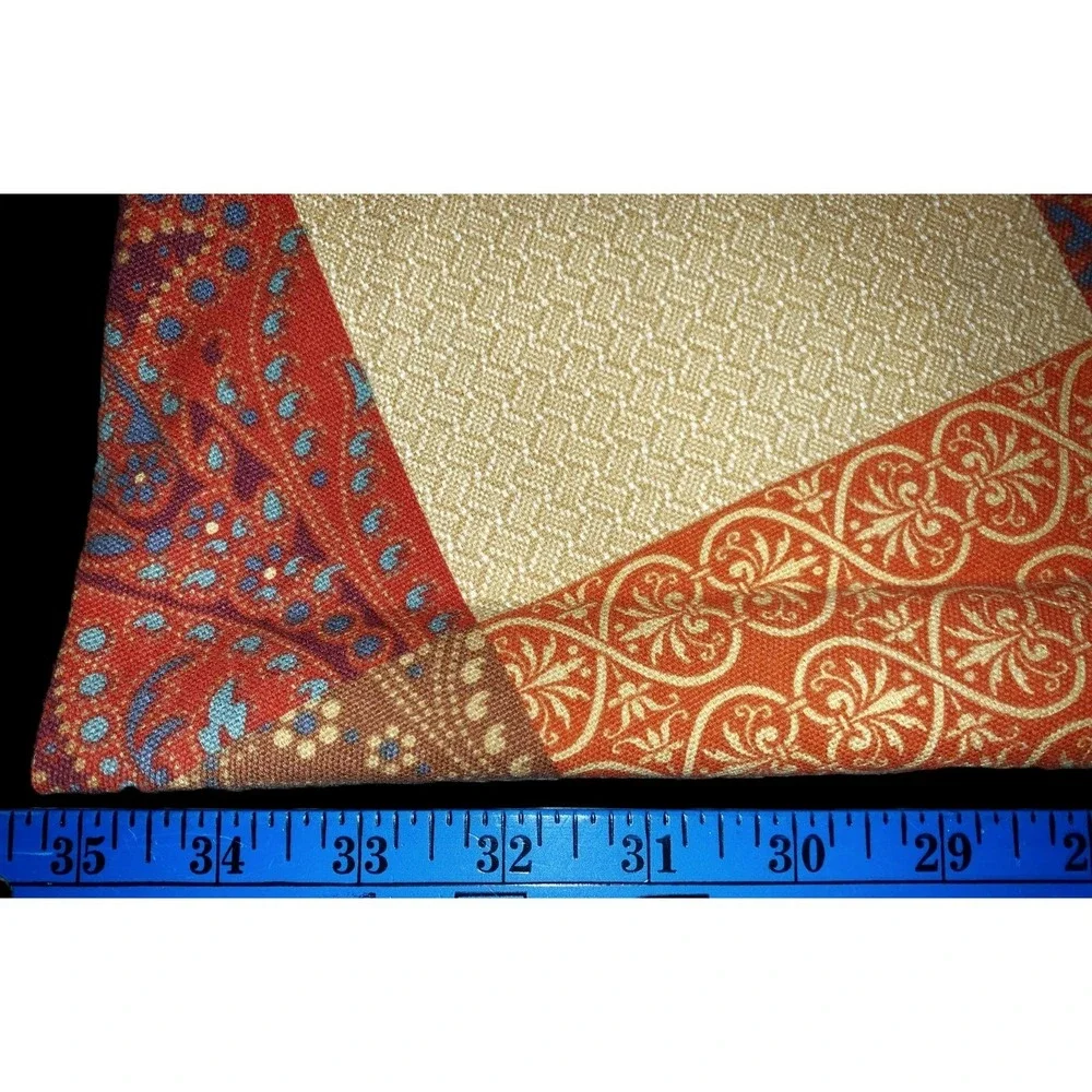 Rooster & Sunflower Patchwork Print Cotton Round Tablecloth 70